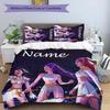 3pcs KPop Demon Hunters36 Cover Set - Personalized Name, HD Printed Bedding with 1 Cover and 2 Pillowcases - Perfect for Home Decor, Easy Care