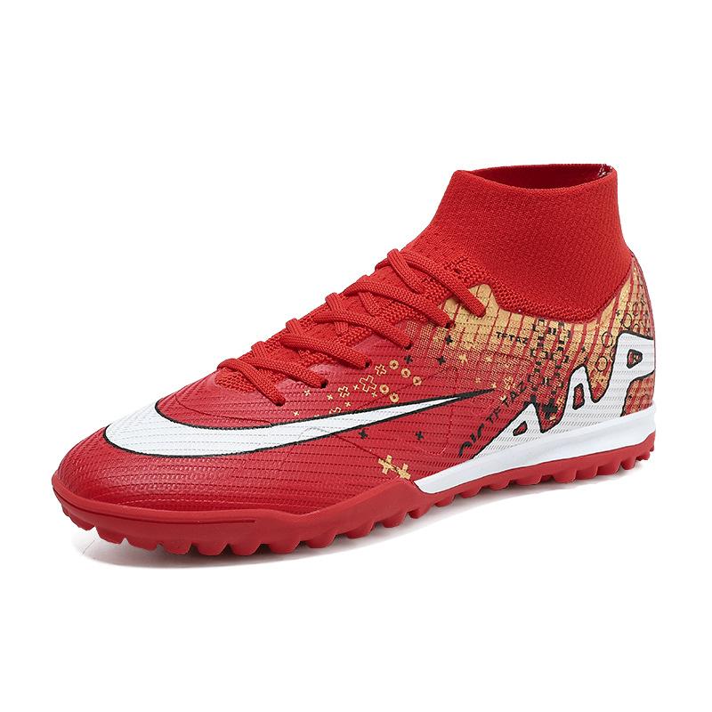 

World Cup new youth football shoes student grass spikes men s and women s broken nails green shade training shoes 45