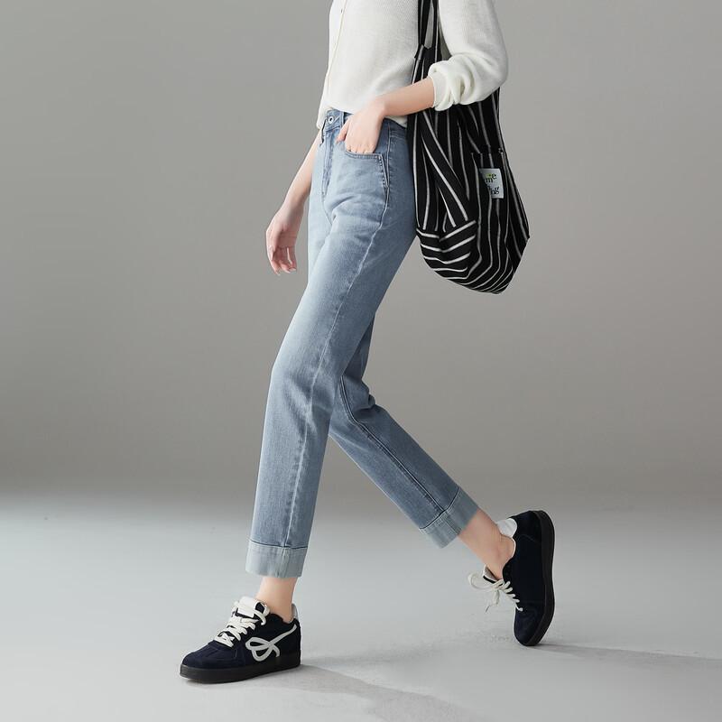 SOFSIL Women's High-Waist Cropped Jeans