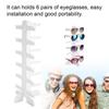 Plastic Sunglasses 6 Pairs Glasses Frame Display Holder Rack Organizer Stand