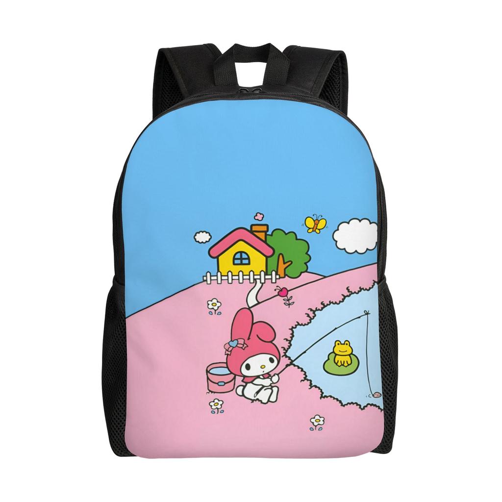 M-Melodies Backpack for Men Women School College Student Bookbag Fits 15 Inch Laptop Cute Rabbit Bags