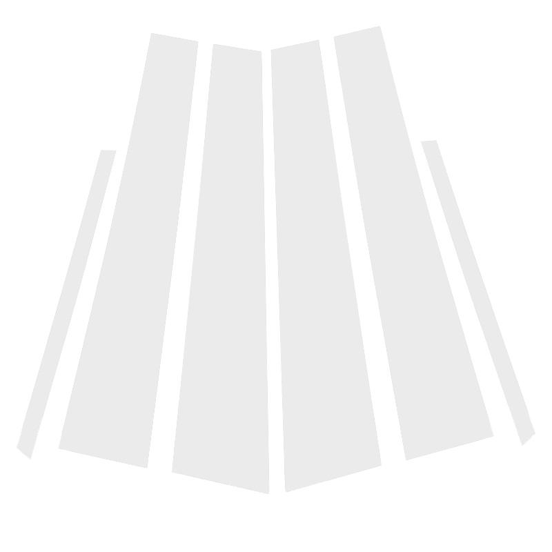 

6 шт. для Toyota Camry/Daihatsu Altis 2007-2011 Накладки на стойки оконных стоек дверей, серебристые наклейки на стойки, автозапчасти серебряный