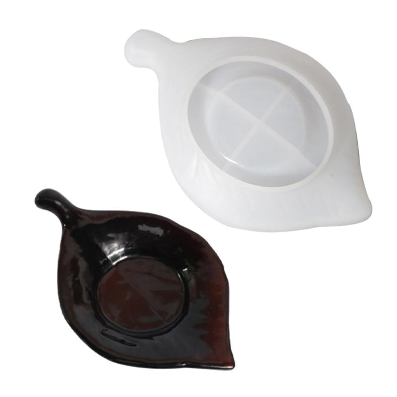 

Leaf Resin Mould Ginkgo Jewelry Storage Box Silicone Mold Flower Pot Resin Mold for DIY Crafts Casting Home Decors