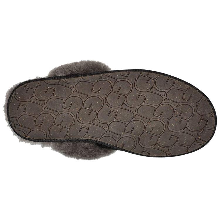 New UGG Scuffette Ii Slipper Black Grey Women's 1106872-BCGR