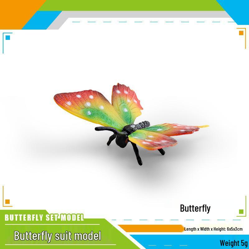 Colorful Swallowtail Butterfly Model for Children's Cognitive and Scene Decoration