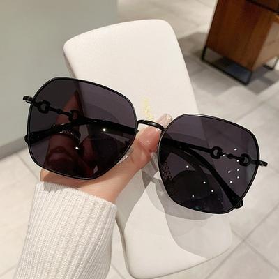 Sonnenbrille für Damen Neue Farbverlauf Farbe Koreanische Edition Trendige UV-beständige Sonnenbrille Große Gesichtsformende Polarisierte Brille
