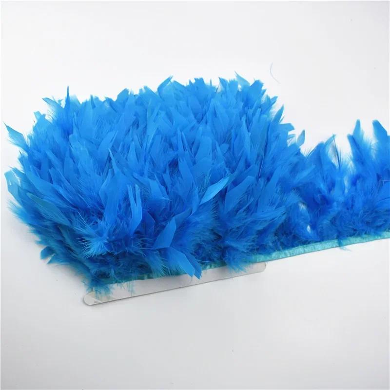 Colored Fluffy Turkey Feathers Trim Tassel Fringe Ribbon Marabou Feather Tape Boa Sewing Costume Clothing Accessories Decoration