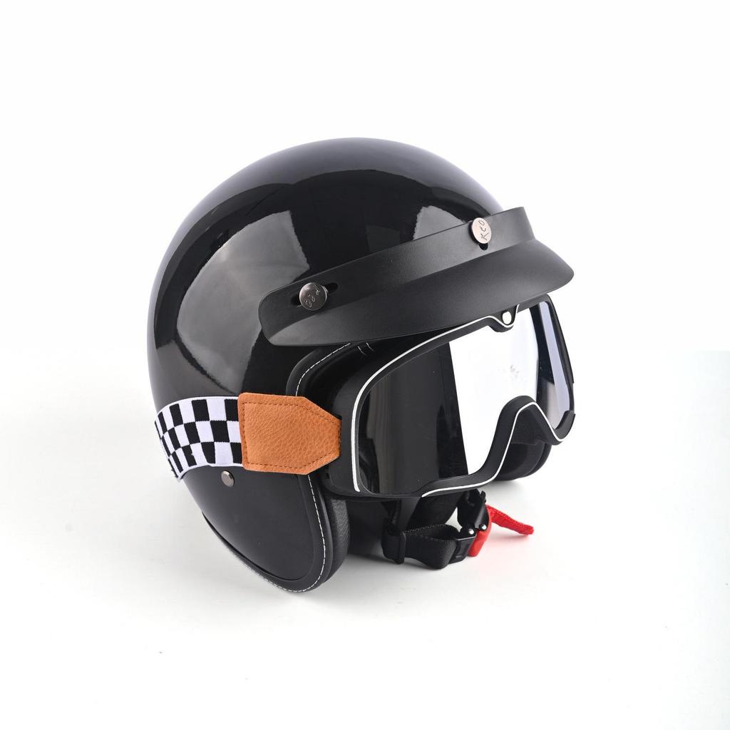 3C Certified Retro 3/4 Safety Helmet for Motorcycles & Electric Scooters – Unisex, All-Season