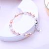 Bracciale di Perle d'Acqua Dolce Naturali LSOOYH Per Donne Eleganti Regali per San Valentino e per il Giorno del Compleanno, Accessorio Moda per Tutte le Stagioni