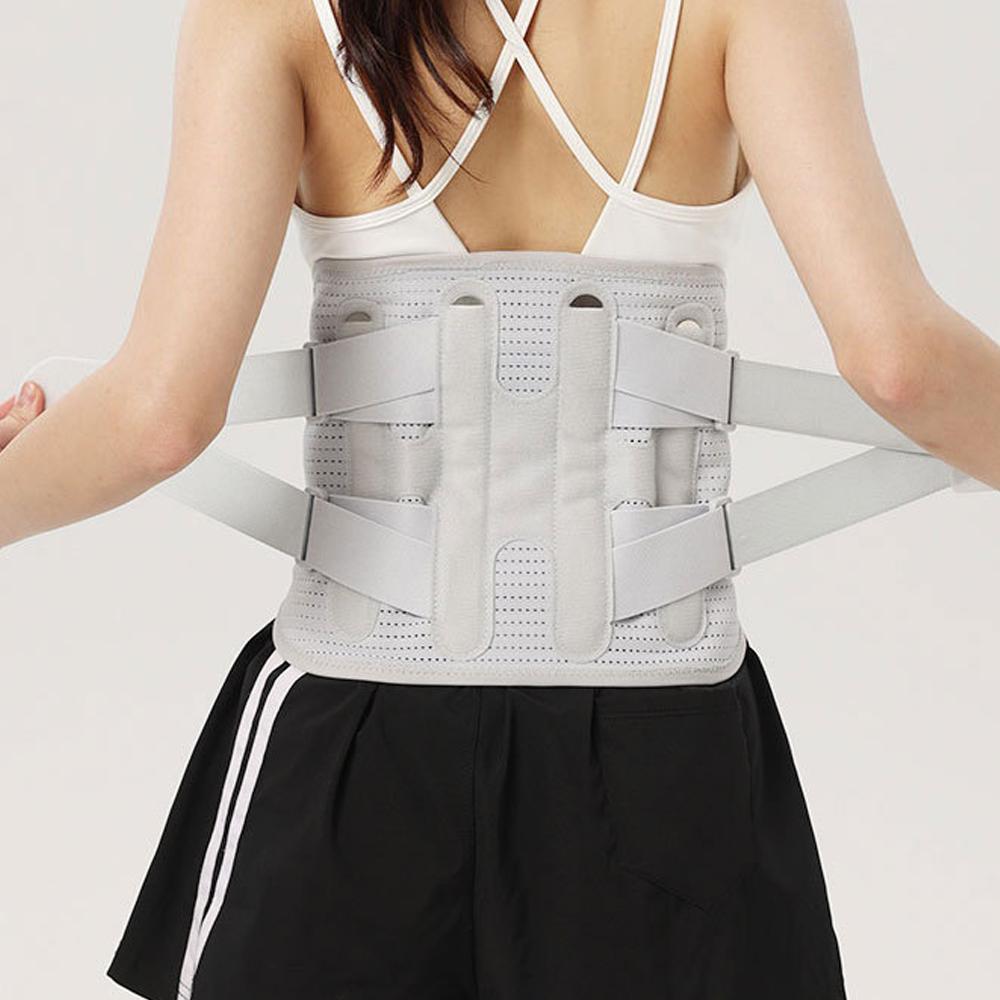 Breathable Back Brace For Men Lower Back Pain With 4 Metal Stays, For Sciatica, Herniated Disc, Scoliosis And More Pain Relief