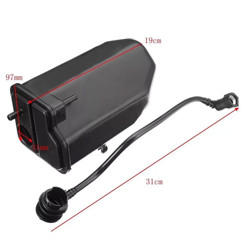 Volkswagen Activated Carbon Canister with Vent Pipe, Black, 31x12x12cm, Model 1K0201801E