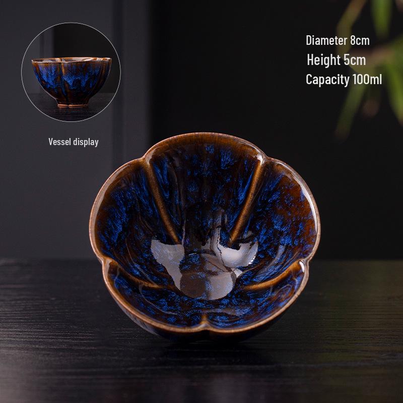 Creative Ceramic Petal Tea Cup - Perfect for Personal Kung Fu Tea Tasting