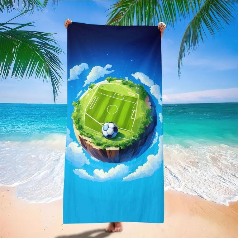 

1pc Extra Large Microfiber Beach Towel - Fast Drying Sand-Free Lightweight Quick-Dry Compact Absorbent Super Soft Oversized W40*H60(CM)