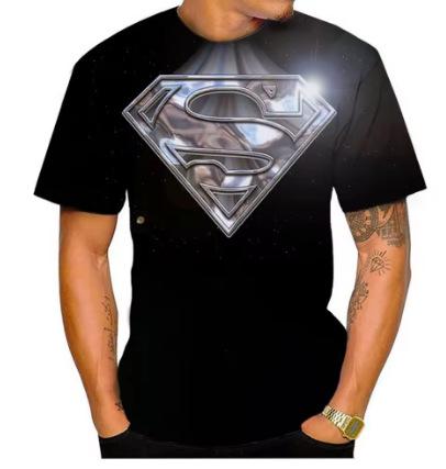 Summer Fashion Cool Superhero 3D Printed Men's T-Shirt Neutral Casual Retro Short Sleeve
