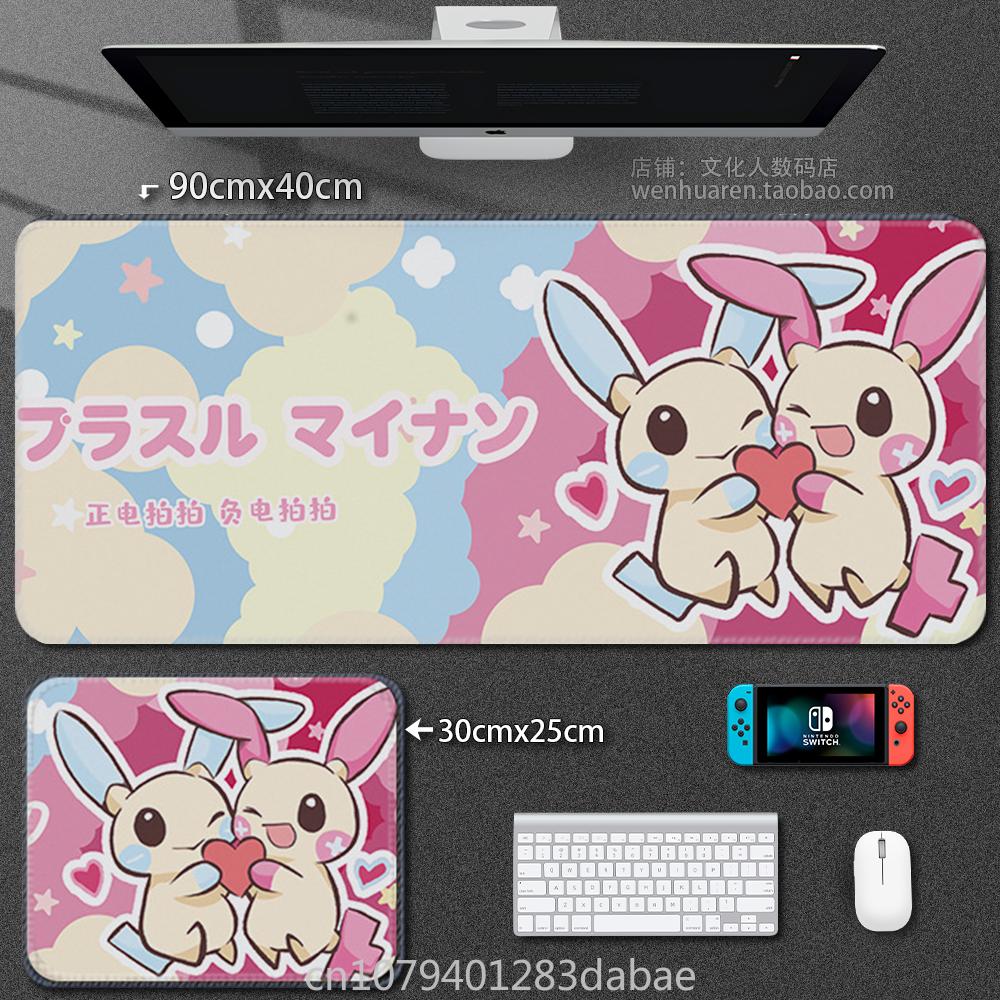 Quality Leather Pikachu Mouse Pad Pokémon Keyboard Pad Student Learning Writing Table Mat Waterproof Oil Resistant Tablecloth