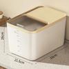 Sliding Lid Rice Storage Box New Plastic Food Grade Grain Bin Moisture Proof Multi-functional Rice Bucket Kitchen Food Storage Organizer