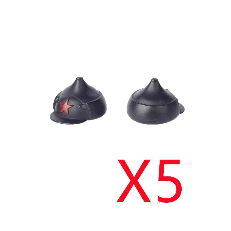 Military Figure MOC Building Block Accessories Vest Equipment Soviet American Soldier Helmet Hat Kit Mini Brick Toy Gift K48