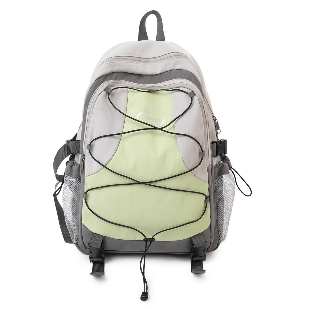 Schoolbagins Wind Mountaineering Bag Women's Travel Lightweight Backpack Strap Design Sports Bag Men's Tide Outdoor Leisure Backpack