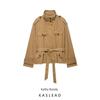 Kaslead New Women Clothes Western Style Fashion Street Short Trench Coat Outerwear 5320888 756