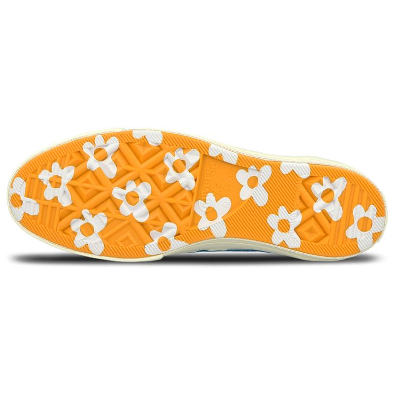 Golf Le Fleur X Converse One Star Ox Small Flower Non-slip Lightweight and Wear-resistant Low-top Board Shoes Unisex Lake Blue