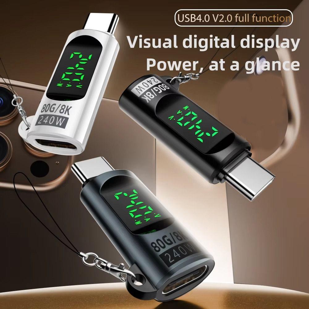 

PD240W Type C OTG Adapter USB Adapter USB-C Converter Durable Type C OTG adapter Fast Charging сірий