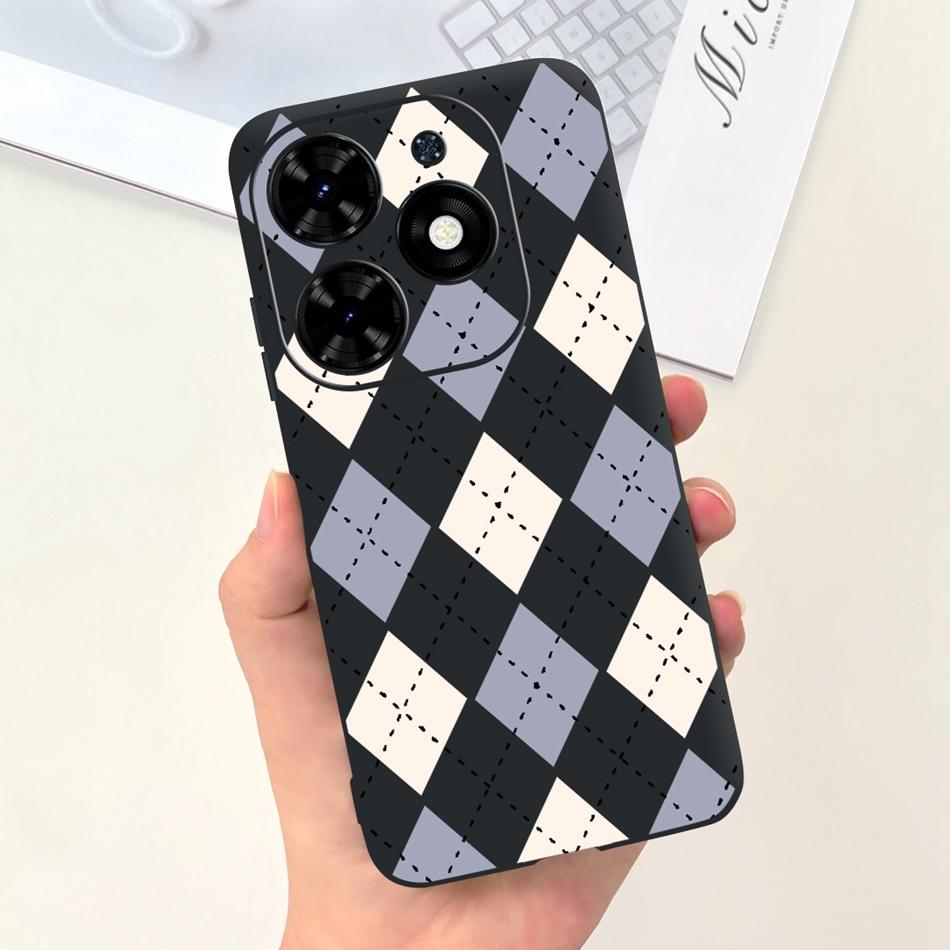 For Tecno Spark Go 2024 Case Cute Flower Love Pattern Candy Color Soft Silicon Slim Phone Back Cover For Spark Go (2024) BG6
