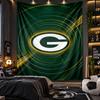 Wall Hanging Tapestry Green Bay Packers Print Cloth for Living Room Bedroom Home Decor