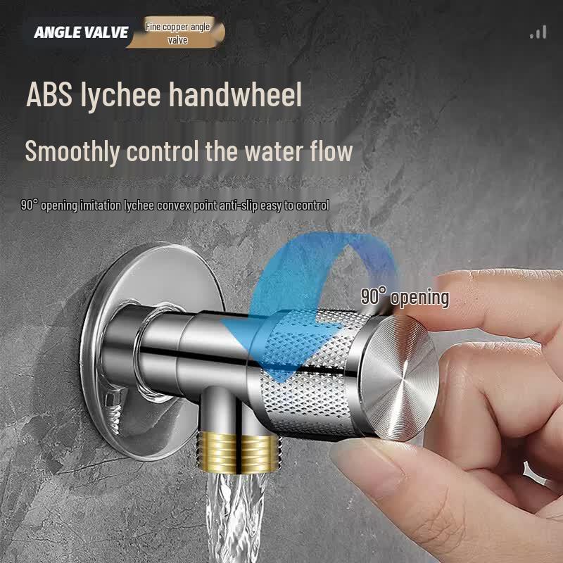 ZH222 Stainless Steel Angle Valve with Thickened Brass Core