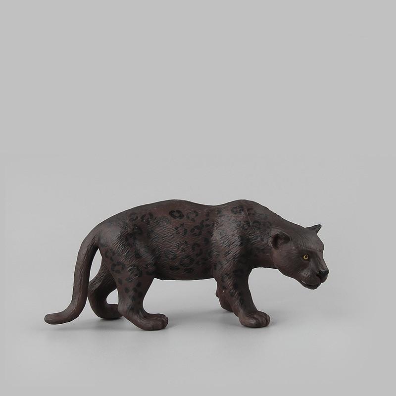 Wildlife Animal Model Toy Black Panther Figurine Jungle Decor For Collectors