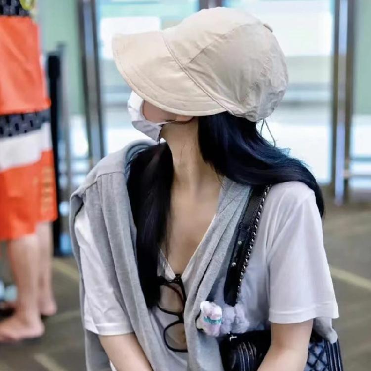 Adult Spring Sun Hat Adjustable Drawstring Fisherman Cap Breathable Hat Casual