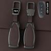 Zinc Alloy Leather Car Key Case For Ford Focus 3 4 St Mondeo Mk3 Mk4 Fiesta Fusion Kuga 2013 2014   Car Key Fob