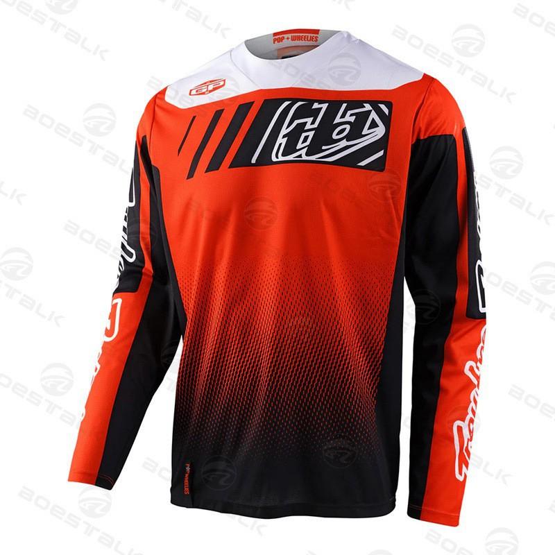 TLD Férfi Kültéri Motocross Kerékpáros Ruházat Lélegző Hosszú Ujjú Speed-down Országúti Hegyi Kerékpározás