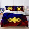 Philippine Flag Duvet Cover Set Soft Wash Bed 3 Piece Summer Comfortable Student Dormitory Home Baby Bedding Best seller
