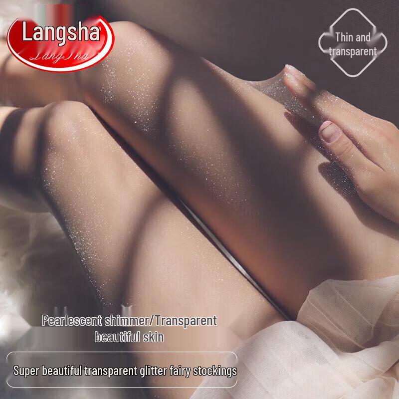 

Lonsa Shimmer Ultra-Thin Sheer Pantyhose (2-Pack) One Size (70-130 jin)