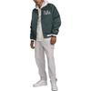 Nike Solid Color Letter Print Concealed Button Slim Fit Long Sleeve Jacket Men Jackets Green FQ7970-328
