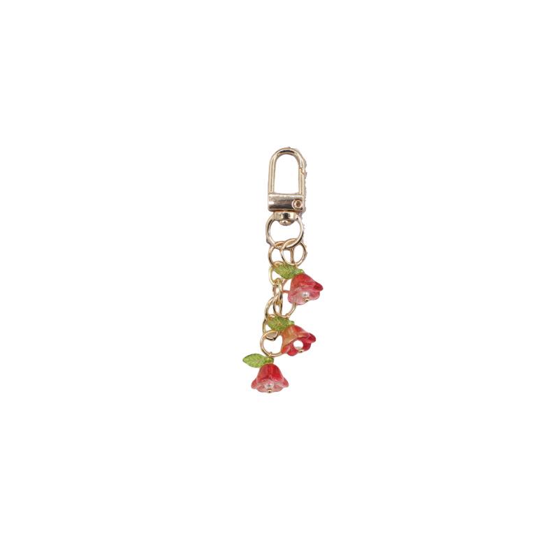 Lily of the Valley Colorful Flower Keychain Pendant - Sweet Girl Bag Accessory & Small Gift Ornament