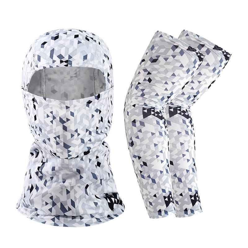 Outdoor Sun Protection Ice Silk Sleeves & Breathable Multi-Functional Cycling Face Mask Headband