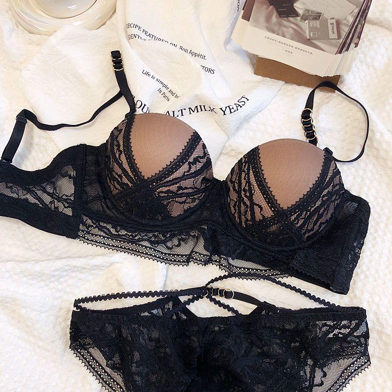 Damen Sexy Spitze Push-Up BHs Kabellose Unterwäsche Rückenfreie BHs