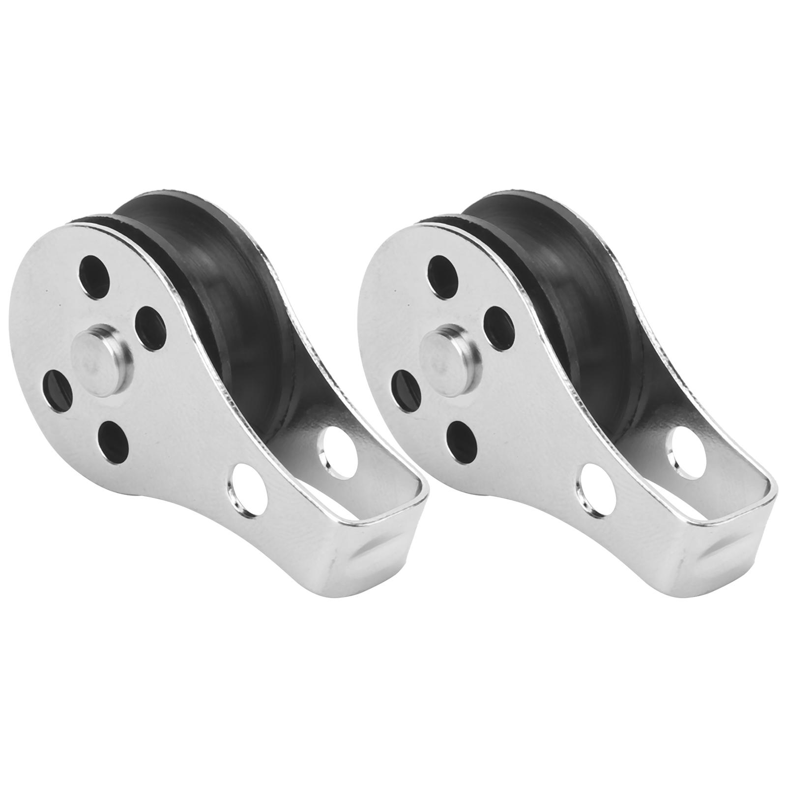 

2 шт. Морские лодочные блоки с роликами 316 нержавеющая сталь ролик с нейлоновым шкивом для каяка