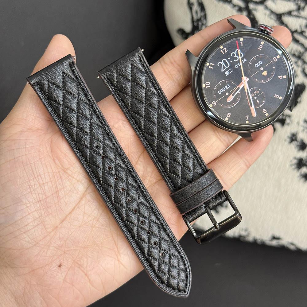Dotyczy paska do zegarka Huawei gt6/GT4, modnego, premium, lekkiego luksusu, ze skóry w romby, watch5gt5pro, paska na nadgarstek