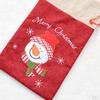 Big /Small Red Cloth Santa /Snowman Christmas Drawstring