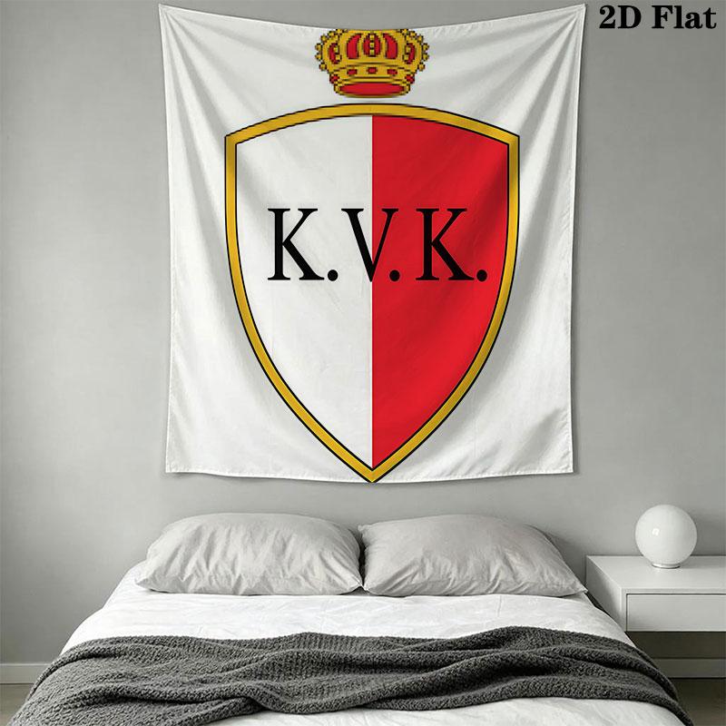Kortrijk logo Wall Hanging Printed Fabric Blanket Decorative Tapestries for Bedroom Living Room Home Decor