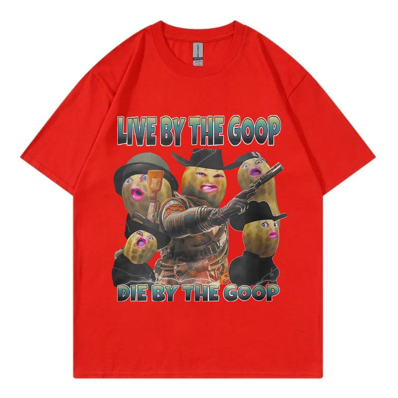 

Смешная футболка с принтом The Burnt Peanut GOOP, модная винтажная футболка с коротким рукавом для мужчин и женщин, повседневная оверсайз футболка S