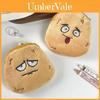 Adorable Plush Potato Coin Purse Funny Yellow Skin Design Soft Storage Bag