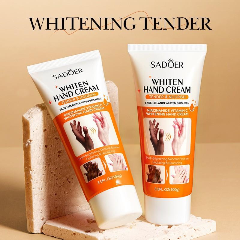 SADOER Skin Whitening Hand Cream Moisturizing Tender Nourish Non Greasy Hydrating Beauty Hands Skin Care Products