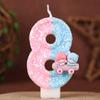 Gemini Digital Birthday Candle Cake Decoration Holiday Birthday Celebration Handmade Candle 0-9diy