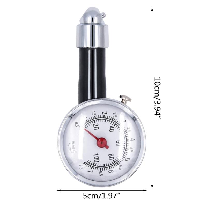 Tyre Pressure Gauge, Air Pressure Tester, 0-100Psi, for Car, Bike and Motorcycles Tire Inflation Pressure Gauge