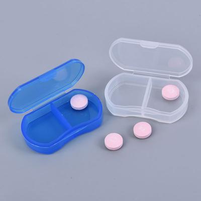 Pillendose, 2 Gitter, Tabletten-Organizer, Wochen-Medizin-Aufbewahrung, täglicher Spender, 2-Tages-Pille