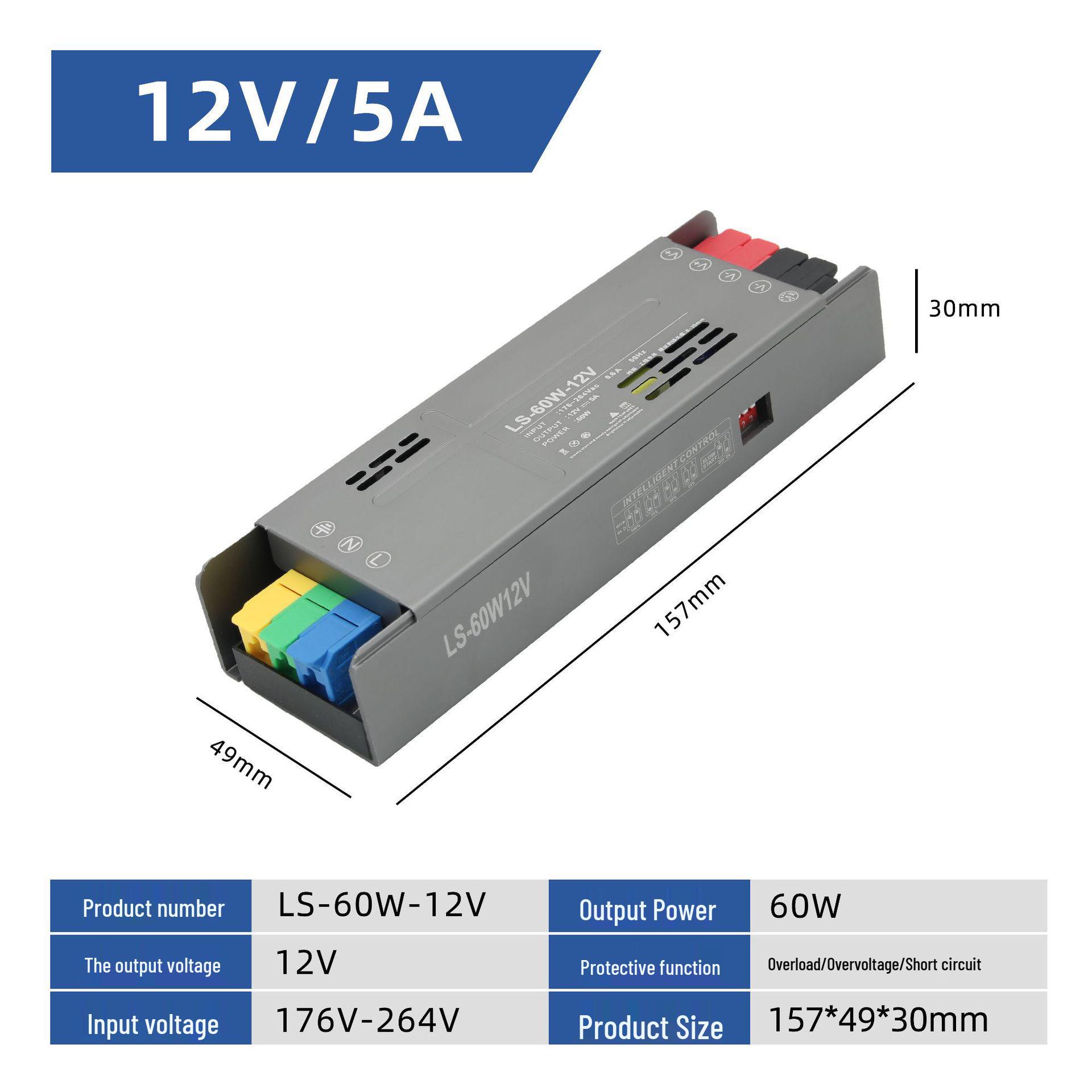 

Імпульсний блок живлення LED LS Linear 12V-24V для домашнього та комерційного освітлення