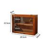 Vetrina in Legno Porta Tavolo Espositore Scatola Cieca Scaffale per Bambole Fatto a Mano Portaoggetti Organizer per Cucina Scaffalature